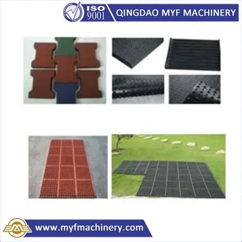 High Efficiency Rubber Floor Tiles Making Machine For Rubber Tile Plant