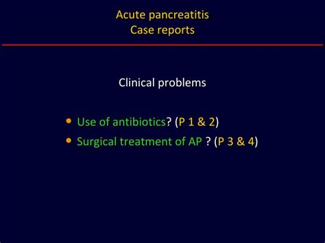 Ppt Acute Pancreatitis Case Reports Powerpoint Presentation Free