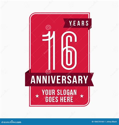 Years Celebrating Anniversary Design Template Th Logo Vector And