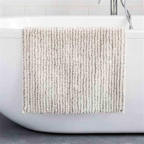 Organic Tufted Stripe Bath Mat West Elm