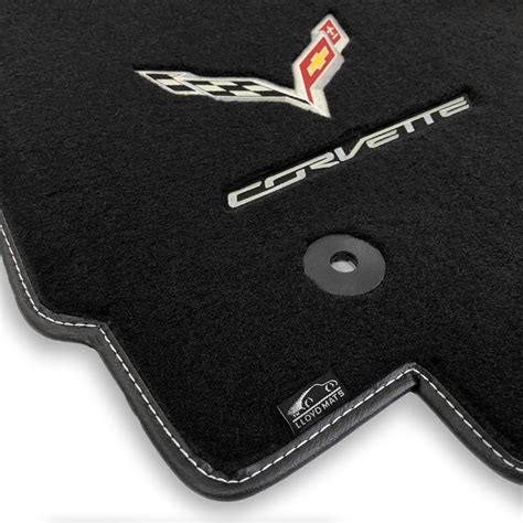 Lloyd Mats Heavy Duty Signature Rubber All Weather Floor Mats For Corvette C7 Coupe