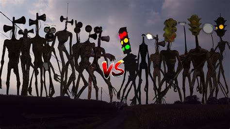 ALL Siren Head VS ALL Traffic Light Head YouTube