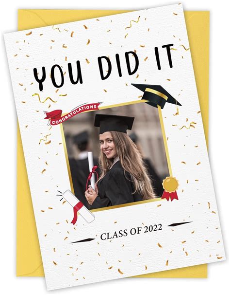 Waahome You Did It Class Of 2022 Graduation Card For Her