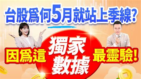 郭哲榮分析師【台股為何5月就站上季線 因為這獨家數據最靈驗 】2023 05 02 Youtube