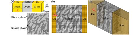 Schematic of (a) sample and typical eutectic microstructure of Sn-Bi ...