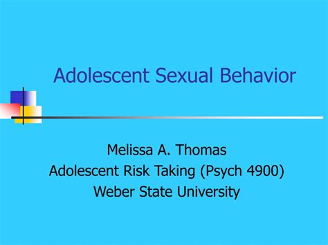 Ppt Adolescent Sexual Behavior Powerpoint Presentation Free Download