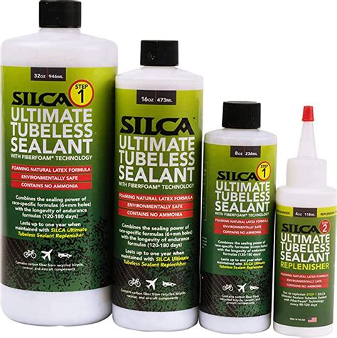 Silca Ultimate Tubeless Tire Sealant W Fiberfoam Long Lasting Fast