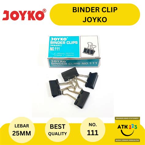 Jual Binder Clip Penjepit Kertas Klip Kertas Joyko No 111 Shopee