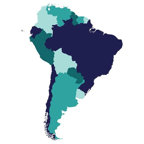 Mapa de los países de américa del sur mapa de américa del sud en