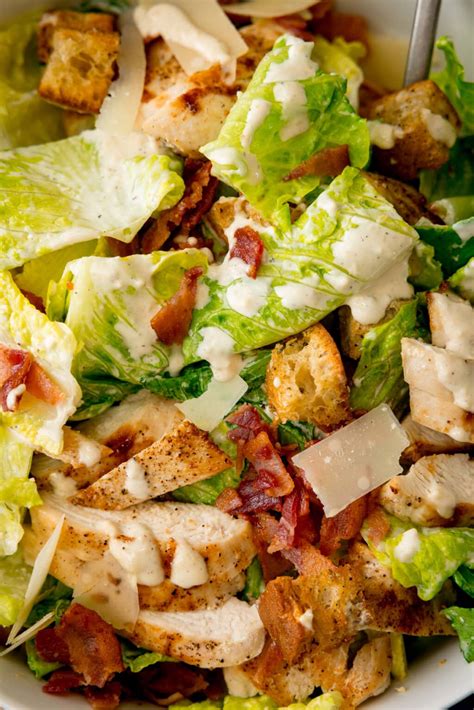 Chicken Caesar Salad Recipe - Nicky's Kitchen Sanctuary