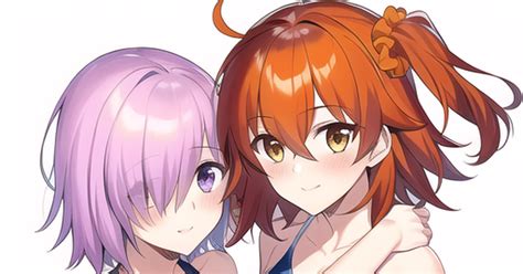 マシュ・キリエライト 水着ぐだマシュ Fgo Wakiwakiのイラスト Pixiv