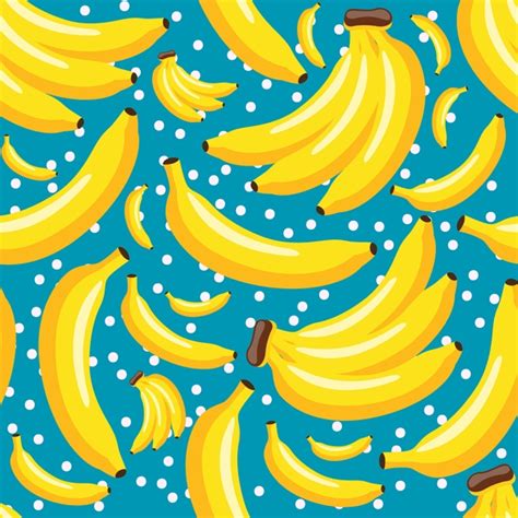 Banana Vector Seamless Pattern Free Download