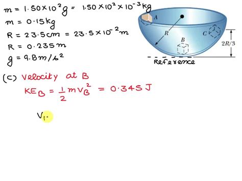 Solved A 150 102 G Particle Is Released From Rest At Point A On The