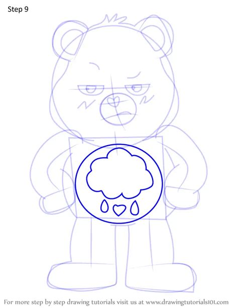 How to Draw Grumpy Bear from Care Bears (Care Bears) Step by Step | DrawingTutorials101.com