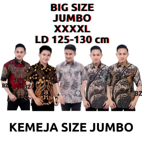 Jual Kemeja Batik Jumbo Lengan Panjang Dan Pendek Big Size Kemeja