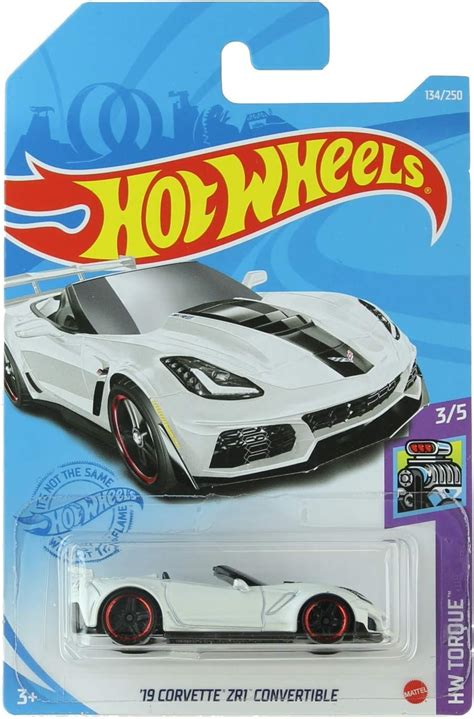 Diecast Hotwheels 19 Corvette Zr1 Convertible Torque 35 White 134250 Arts