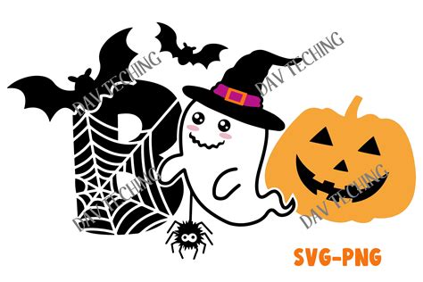 Boo SVG Halloween Boo Svg Graphic By Dev Teching Creative Fabrica