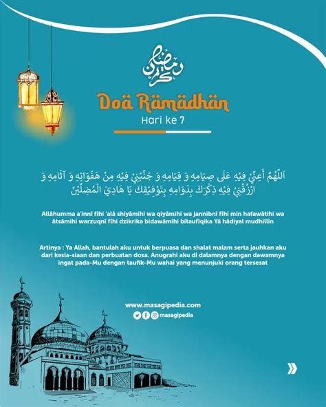 Doa Ramadhan Hari Ke 7 Arab Latin Dan Artinya Doa Memohon Dijauhkan