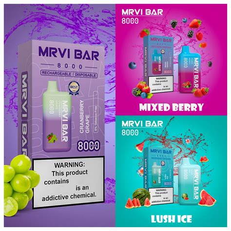 Original MRVI BAR 8000 Puffs Disposable Vape Pen E Cigarette