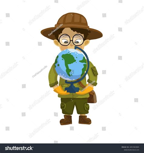 Children Back School Kids Learning Geology Stock Illustration ...