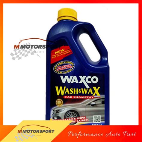 WAXCO Wash And Wax Car Liquid Shampoo 1000ml Shopee Malaysia