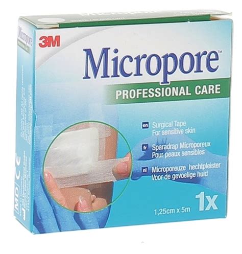 Sparadrap Microporeux Micropore 3M Peaux Sensibles