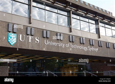 Facade Of The University Of Technology Sydney Uts Australia Stock