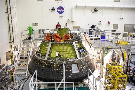 Nasa New Spacecraft Orion After Returning Is Being Inspected At Kennedy