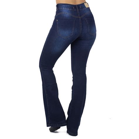 Cal A Jeans Flare Detalhe Em Strass Feminina Biotipo Marshoes Loja