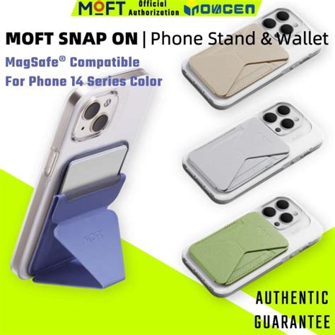 Moft Snap On Magsafe Phone Stand And Wallet Suit For Phone 14 New Color Magnetic Attach No Glue