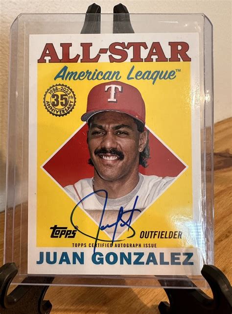 2023 Topps Series 2 Juan Gonzalez Auto 1988 All Star 88ASA JG Texas