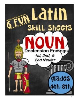 Latin Noun Declension Endings 1st 2nd 2nd Neuter By Juli Engel