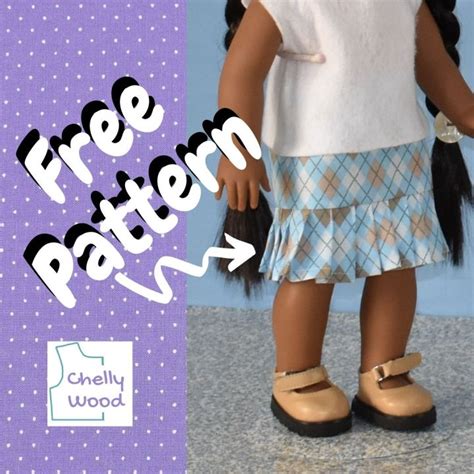 Lets Make A Pleated Skirt For 18 Inch Dolls Sewingismypassion Dollclothes Free Doll Clothes