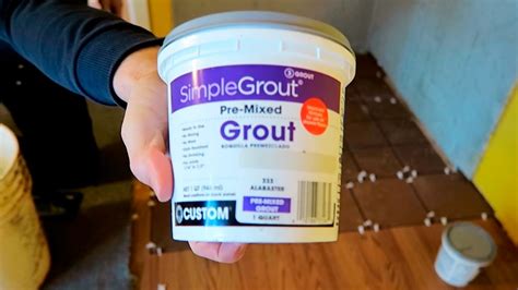 How To Apply Grout Pre Mixed Simplegrout Basic Masonry Tutorial Youtube