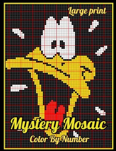 Large Print Mystery Mosaic Color By Number Easy Large Print Mystery