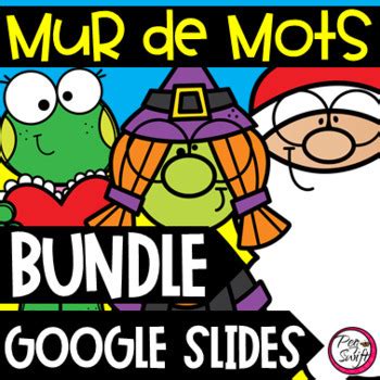 FRENCH Word Wall Google Slides BUNDLE By Peg Swift French Immersion