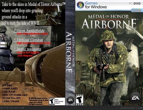 Medal Of Honor Airborne PC Box Art Cover By T G Tom