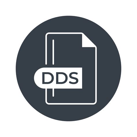 dds file format icon dds extension filled icon  vector art