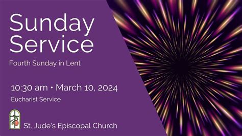 Fourth Sunday In Lent Holy Eucharist March 10 2024 1030 Am Youtube