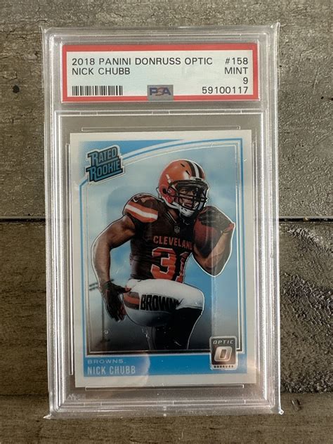 Donruss Optic Nick Chubb Rc Psa Mint Browns Ebay