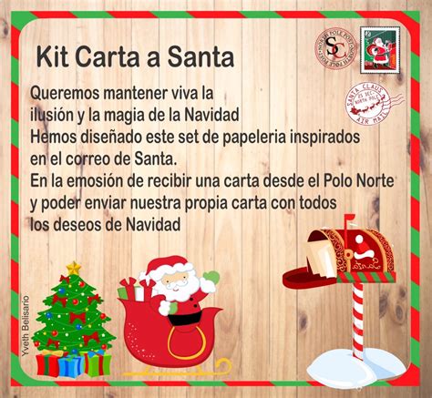 Kit Carta A Santa Imprimible Sorprende A Tu Peque O Navidad S