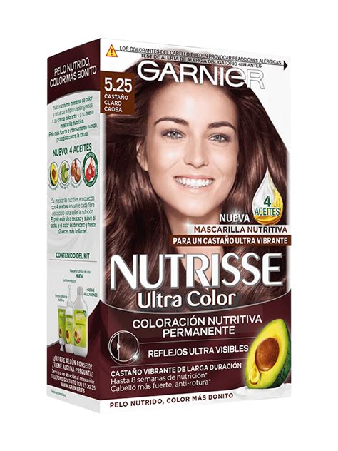 Nutrisse Crème Tinte Castaño Claro Caoba 525 Garnier