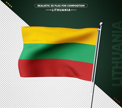 PSD De Bandera Lituania 3d 17 000 Plantillas PSD Gratuitas De Gran