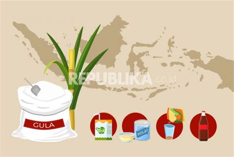 Infografis Konsumsi Gula Di Indonesia Republika Online