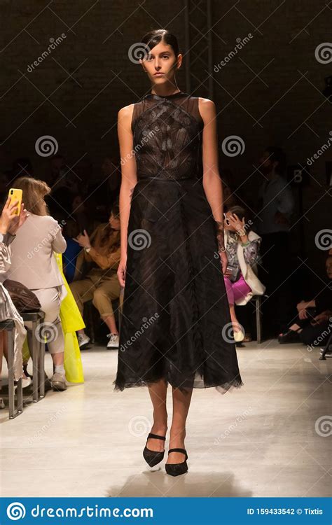 Gorgeous Model Walking The Runway Editorial Photography Image Of