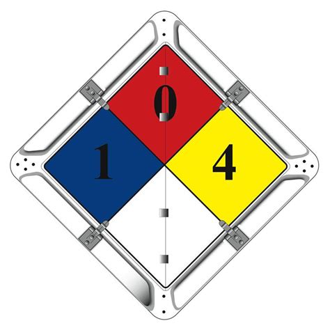 Clipart Of The Nfpa 704 Placard Free Image Download