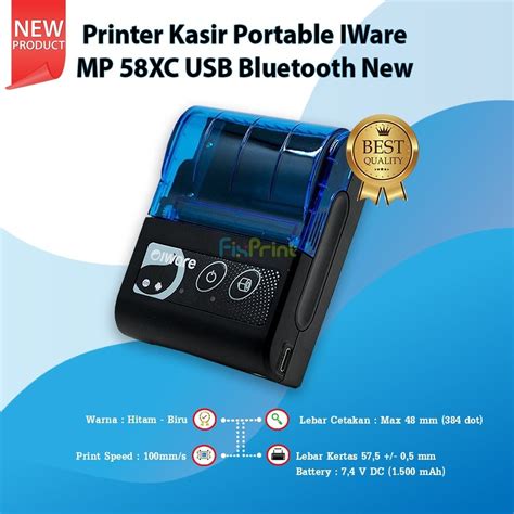 Jual Printer Thermal Kasir Iware USB Bluetooth C 58BT 58BC C 58BT