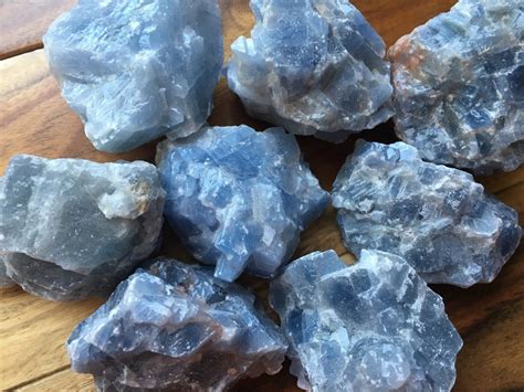 Blue Calcite Rough Blue Calcite Crystal Raw Blue Calcite