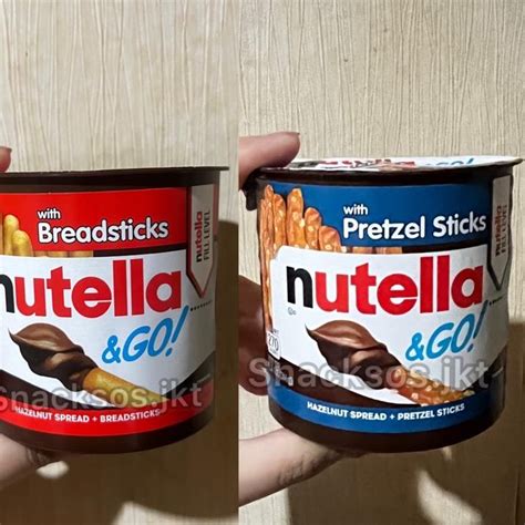 Jual WWA122 NUTELLA GO WITH BREADSTICKS WITH PRETZEL STICKS