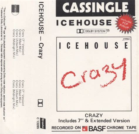 Icehouse Crazy 1987 Cassette Discogs